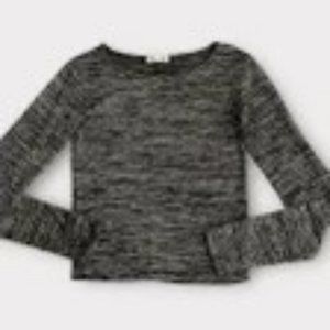 215. Rag & Bone Space Dye Top Heather Black Extra Small XS
